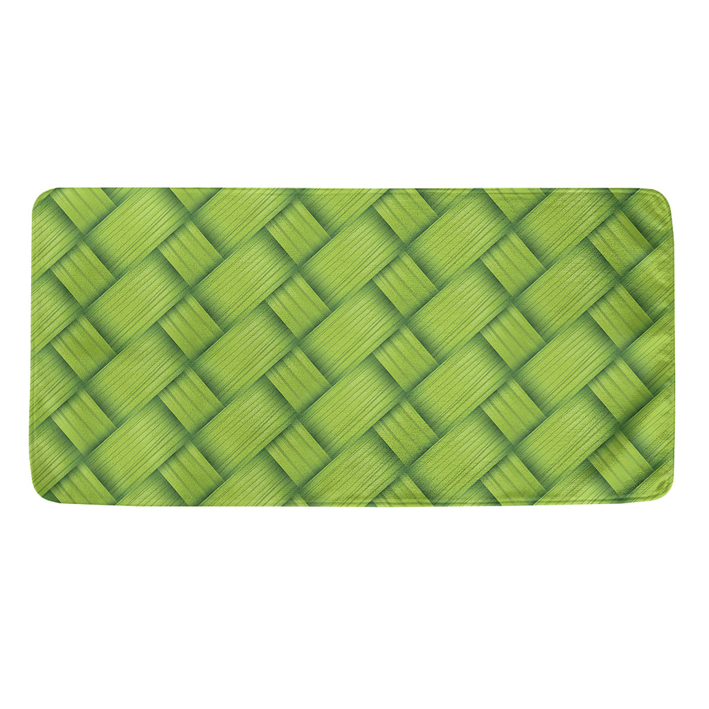 Green Bamboo Print Towel