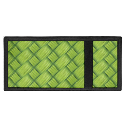 Green Bamboo Print Trifold Wallet