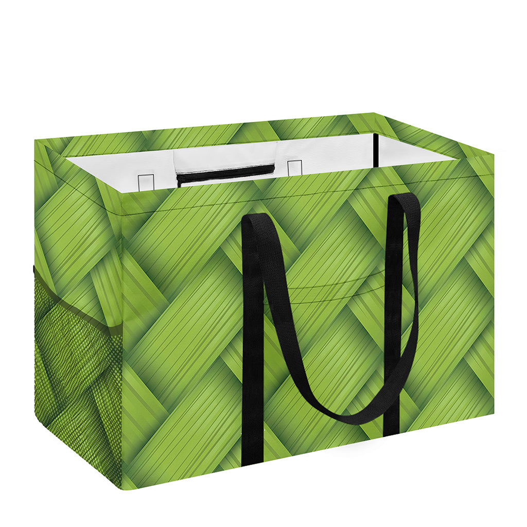 Green Bamboo Print Utility Tote Bag