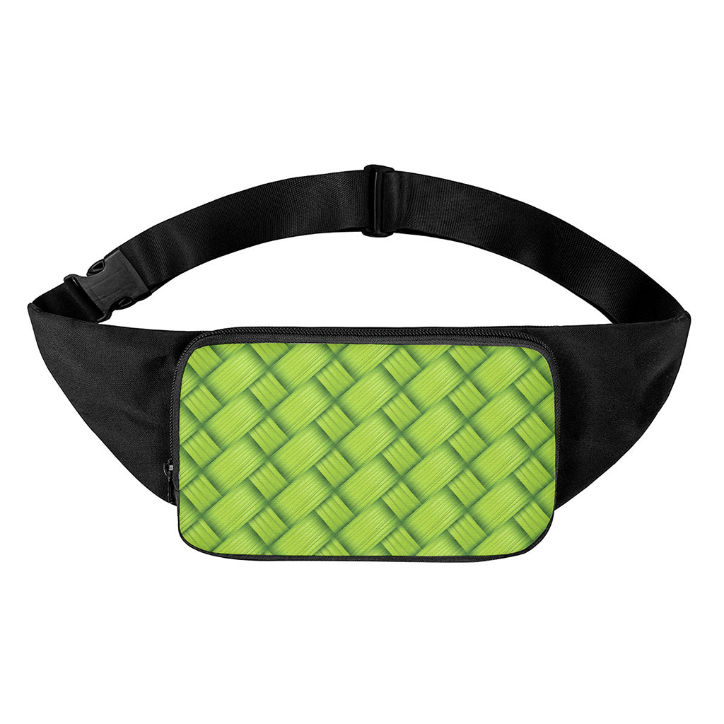 Green Bamboo Print Waist Bag