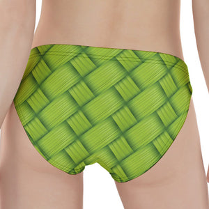 Green Bamboo Print Women's Panties