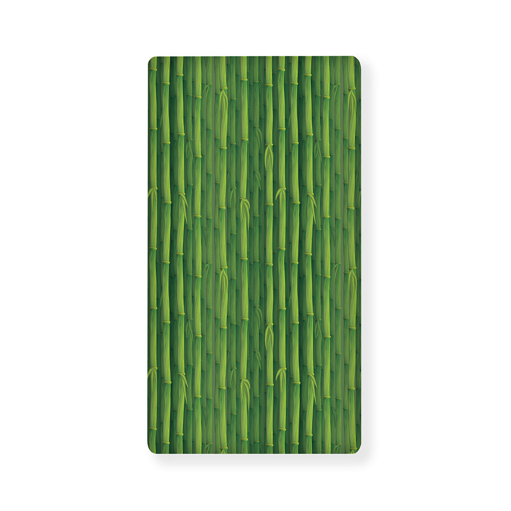 Green Bamboo Tree Pattern Print Baby Crib Sheet