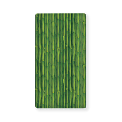 Green Bamboo Tree Pattern Print Baby Crib Sheet