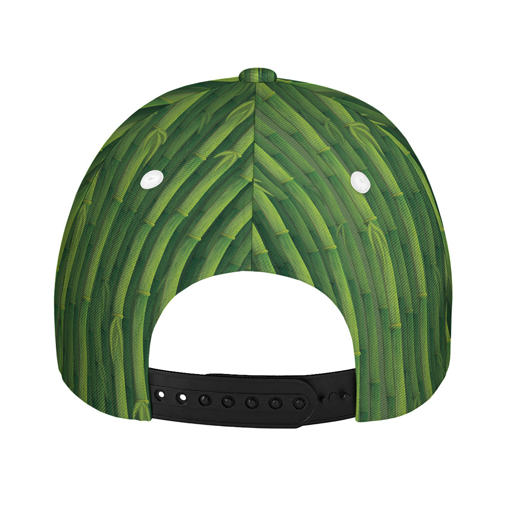 Green Bamboo Tree Pattern Print Baseball Cap