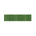 Green Bamboo Tree Pattern Print Bed Runner