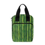 Green Bamboo Tree Pattern Print Bible Tote Bag