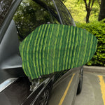Green Bamboo Tree Pattern Print Car Side Mirror Covers
