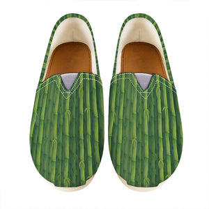 Green Bamboo Tree Pattern Print Casual Shoes