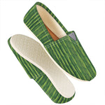 Green Bamboo Tree Pattern Print Casual Shoes