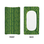 Green Bamboo Tree Pattern Print Changing Pad Cover