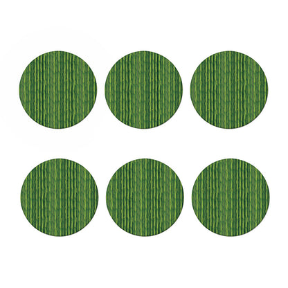 Green Bamboo Tree Pattern Print Coaster Set