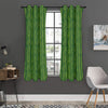 Green Bamboo Tree Pattern Print Curtain