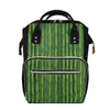 Green Bamboo Tree Pattern Print Diaper Bag