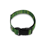 Green Bamboo Tree Pattern Print Dog Collar