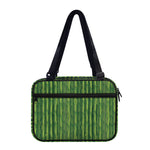 Green Bamboo Tree Pattern Print Double Strap Bible Bag