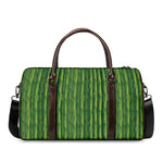 Green Bamboo Tree Pattern Print Duffle Bag