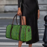 Green Bamboo Tree Pattern Print Duffle Bag