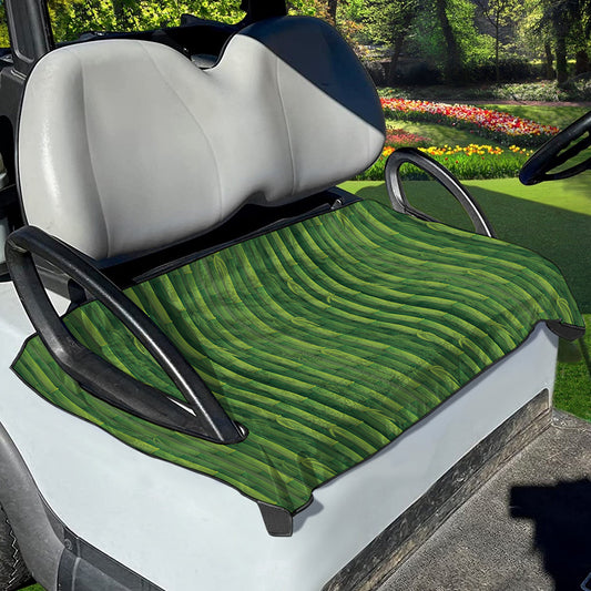 Green Bamboo Tree Pattern Print Golf Cart Seat Cover