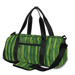 Green Bamboo Tree Pattern Print Gym Bag