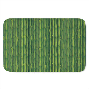 Green Bamboo Tree Pattern Print Indoor Door Mat