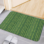 Green Bamboo Tree Pattern Print Indoor Door Mat