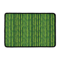 Green Bamboo Tree Pattern Print Kitchen Mat