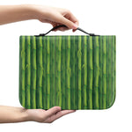 Green Bamboo Tree Pattern Print Leather Bible Cover
