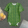 Green Bamboo Tree Pattern Print Men's Bodysuit