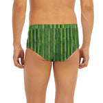Green Bamboo Tree Pattern Print Men's Briefs