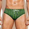 Green Bamboo Tree Pattern Print Men's Swim Briefs