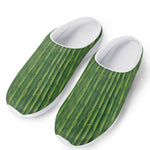 Green Bamboo Tree Pattern Print Mesh Casual Shoes