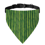 Green Bamboo Tree Pattern Print Over The Collar Dog Bandana