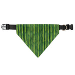 Green Bamboo Tree Pattern Print Over The Collar Dog Bandana