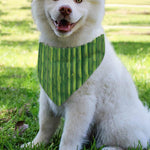 Green Bamboo Tree Pattern Print Over The Collar Dog Bandana