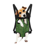 Green Bamboo Tree Pattern Print Pet Carrier Backpack