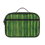 Green Bamboo Tree Pattern Print Portable Lunch Bag