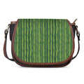 Green Bamboo Tree Pattern Print Saddle Bag