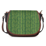 Green Bamboo Tree Pattern Print Saddle Bag