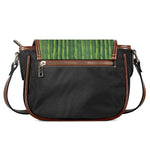 Green Bamboo Tree Pattern Print Saddle Bag