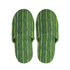 Green Bamboo Tree Pattern Print Slippers