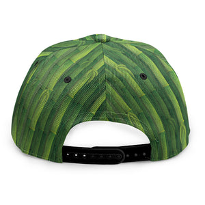 Green Bamboo Tree Pattern Print Snapback Cap