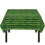 Green Bamboo Tree Pattern Print Tablecloth