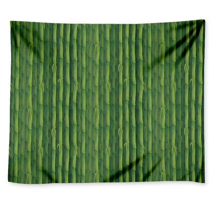 Green Bamboo Tree Pattern Print Tapestry