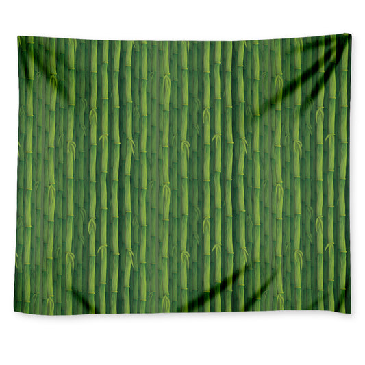 Green Bamboo Tree Pattern Print Tapestry