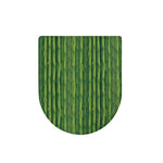 Green Bamboo Tree Pattern Print Toilet Lid Cover