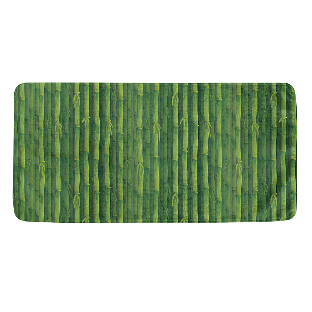 Green Bamboo Tree Pattern Print Towel