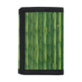 Green Bamboo Tree Pattern Print Trifold Wallet