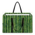 Green Bamboo Tree Pattern Print Utility Tote Bag