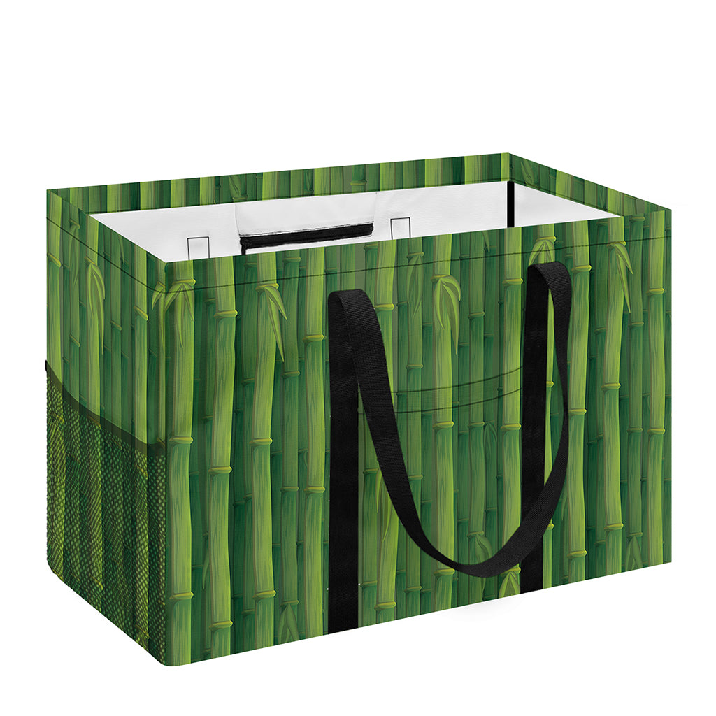 Green Bamboo Tree Pattern Print Utility Tote Bag