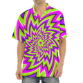 Green Big Bang Moving Optical Illusion Aloha Shirt